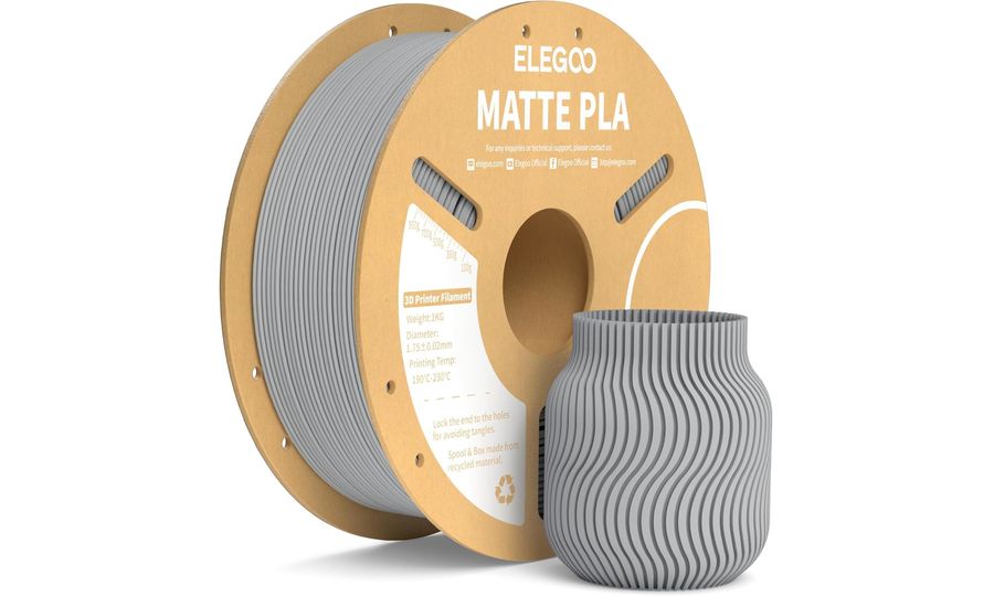 ELEGOO PLA MATTE 1.75 1kg bridlicovo šedá