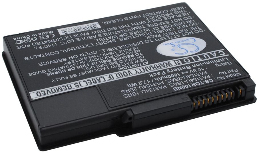 Batéria pre Toshiba Portege 2010, Portege 2000, Portege R100, Portege R200, 1600 mAh, Li-Ion