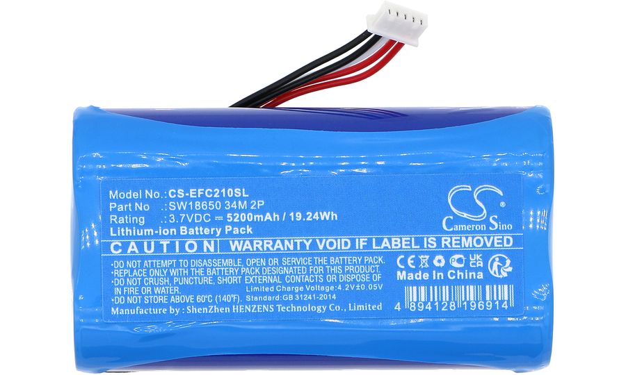 Batéria pre vnútornú kameru Eufy 2c Pro, videovrátnik 2k a ďalšie, 5200 mAh, Li-Ion