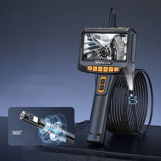 Endoskop Inskam G10 Pro s 5" displejom, 8,5 mm sondou, 1080p, duálnou kamerou, 5 m kábel