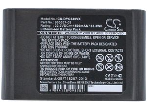 Batéria pre Dyson DC31, DC34, DC35, DC44, DC45, DC56, 1500mAh