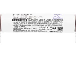 Batéria pre Legrand 061892, 2KRMT 23/43, 160SCKT2AX, 2000 mAh, Ni-Cd
