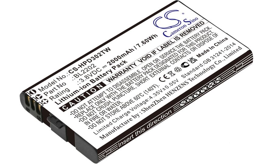 Batéria pre Hytera Bd300, Bd302, Bd302i, Bd352i, 2000 mAh, Li-Ion