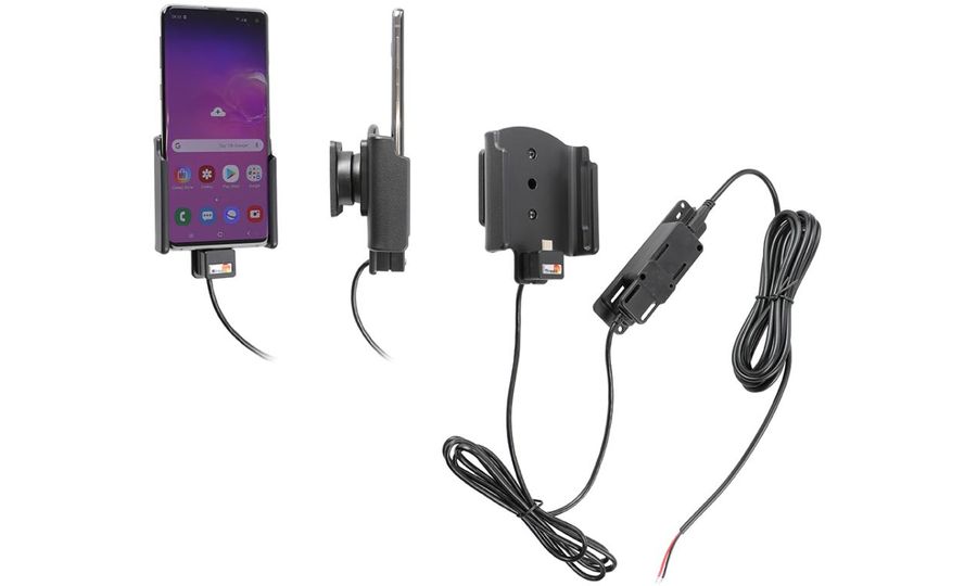 Brodit držiak do auta na Samsung Galaxy S10 bez puzdra, so skrytým nabíjaním