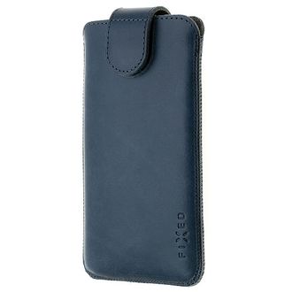 Kožené puzdro FIXED Posh, veľkosť 6XL+, modré