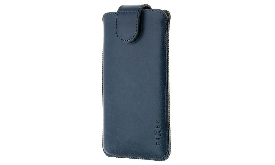 Kožené puzdro FIXED Posh, veľkosť 6XL+, modré