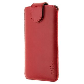 Kožené puzdro FIXED Posh, veľkosť 6XL+, červené