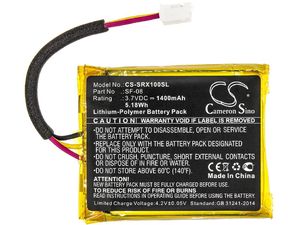 Batéria pre Sony SRS-XB10, SRS-XB12, WH-L600, 1400 mAh, Li-Pol