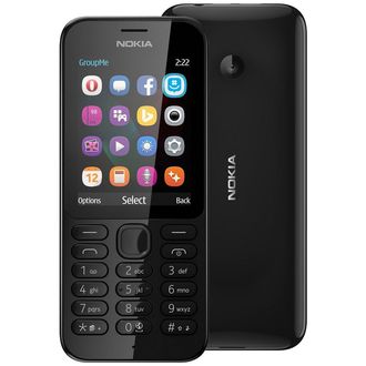 NOKIA 222 DualSIM, čierna
