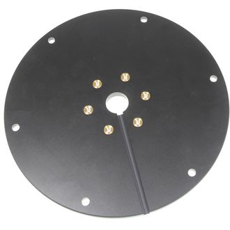 Brodit montážna podložka pre podstavec, priemer 200mm, 6 montážnych otvorov, čierna