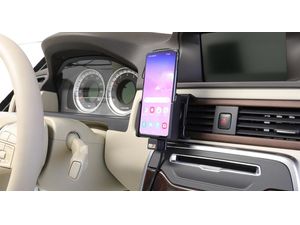 Brodit držiak do auta na Samsung Galaxy S10e bez puzdra, s nabíjaním z cig. zapaľovača/USB