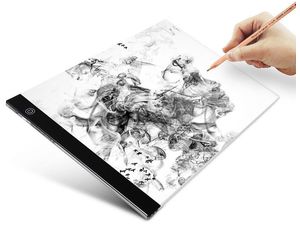 Veľká osvetlená tabuľa na kreslenie, veľkosť A3 - 40x33 cm