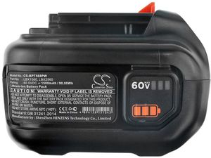 Akumulátor pre fúkače Black & Decker 60V MAX, nožnice na živý plot 60V MAX a ďalšie, 60 V, 1,5 Ah, Li-Ion