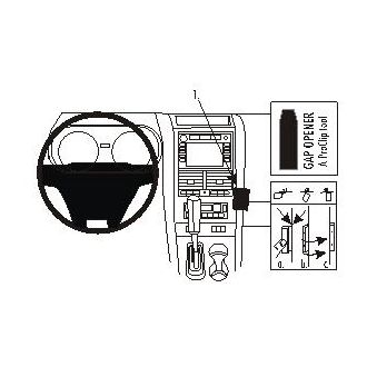 Brodit ProClip montážna konzola pre Ford Explorer 06-10/Explorer Sport Track 07-10, na stred vpravo
