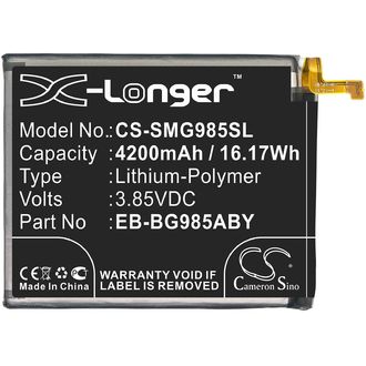 Batéria pre Samsung Galaxy S20 Plus, Sc-52a, Sgh-N805 a ďalšie, 4200 mAh, Li-Ion