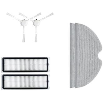 Sada kefiek, filtrov, mopov pre robotický vysávač Xiaomi Mi Mop 2, Mop 2 Pro Plus, Xiaomi Dreame 1C, biela