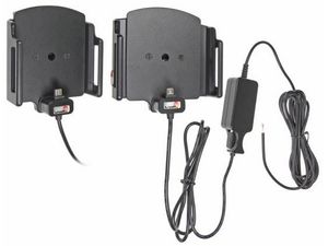 Brodit držiak do auta nastaviteľný, šírka 75-89mm, hrúbka 9-13mm, MicroUSB, 2,1 A, skrytá inštalácia