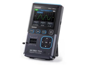 FNIRSI DSO-TC4 Ručný digitálny osciloskop, tester tranzistorov, generátor signálu 3v1, 2,4" displej,