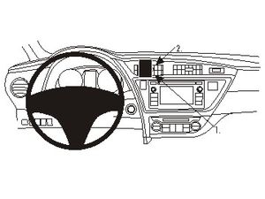 Brodit ProClip montážna konzola pre Toyota Auris 13-15, na stred