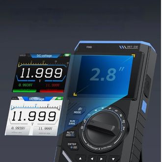FNIRSI DST-210 ručný digitálny multimeter, osciloskop a generátor signálov 3v1, 10 MHz, 48 MSa/s