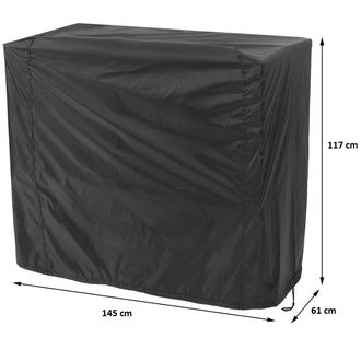 Mobilly kryt na gril 145x61x117cm, vonkajší, čierny