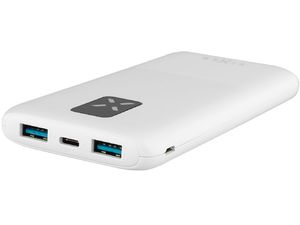 FIXED Zen 10 powerbank s LCD displejom a PD výstupom 20W, 10000 mAh, biela