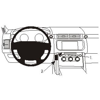 Brodit Montážny držiak ProClip pre Land Rover Range Rover 13-21, vľavo uprostred