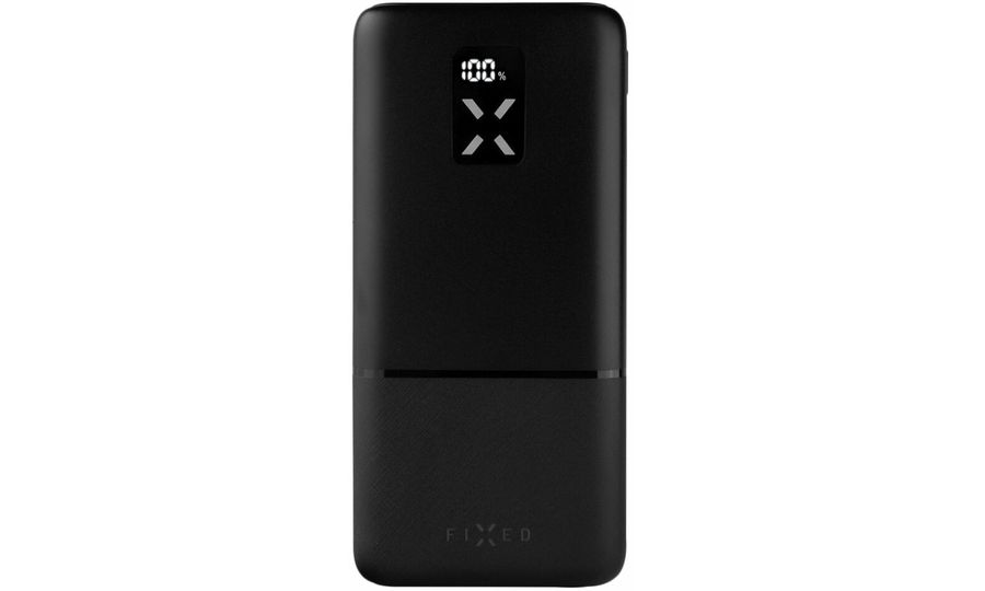 FIXED Zen 20 powerbank s LCD displejom a PD výstupom 20W, 20000 mAh, čierna, rozbalené