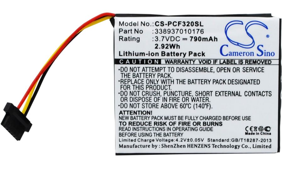 Batérie pre Pioneer AVIC-F320BT, 790mAh Li-ion