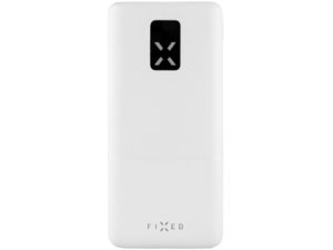 Power banka FIXED Zen 20 s LCD displejom a PD výstupom 20 W, 20000 mAh, biela