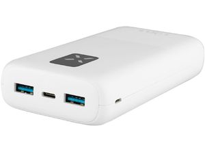 Power banka FIXED Zen 20 s LCD displejom a PD výstupom 20 W, 20000 mAh, biela
