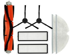 Sada kefiek, filtrov, mopov pre Xiaomi Mi Vacuum Mop, Mop 2, Mop 2 Pro+, Dreame L10, Z10, čierna