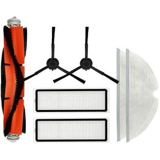 Sada kefiek, filtrov, mopov pre Xiaomi Mi Vacuum Mop, Mop 2, Mop 2 Pro+, Dreame L10, Z10, čierna