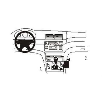 Brodit ProClip montážna konzola pre BMW 316-330/M3 E46 99-05/Compact 01-07, na stred vpravo dole