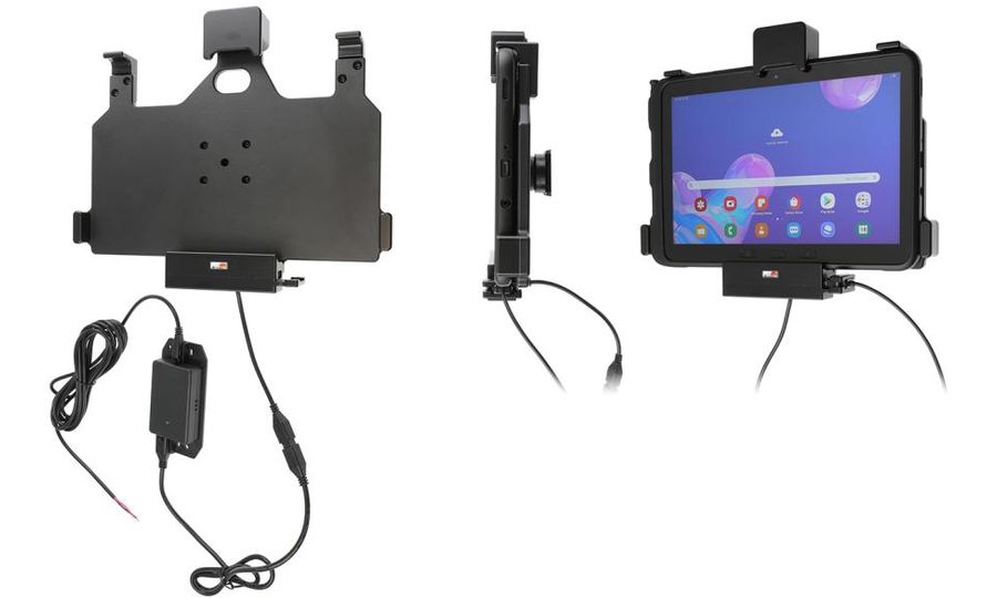 Brodit držiak do auta na Samsung Galaxy Tab Active Pro, s pružinou, skryté pon., USB host