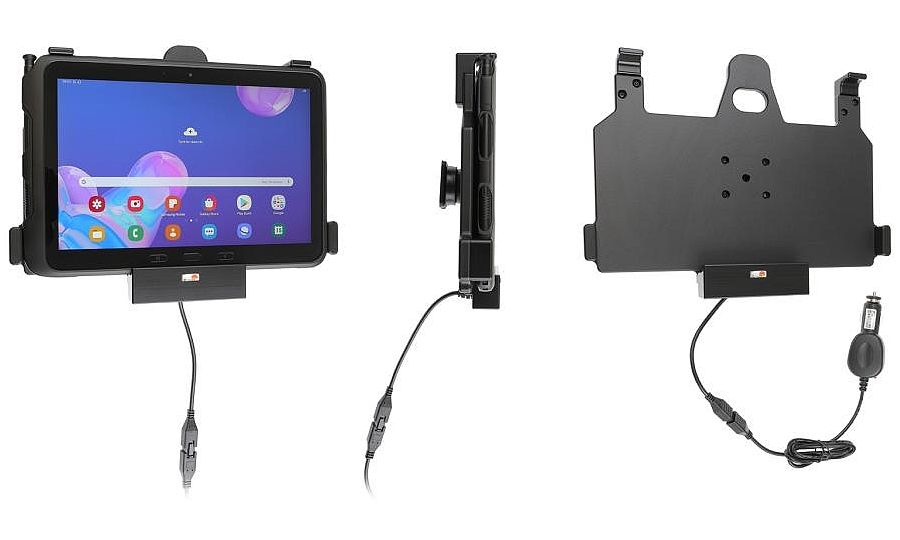 Brodit držiak do auta na Samsung Galaxy Tab Active Pro T540/T545/T547/T547U, s nabíjaním z cig. zapáľ
