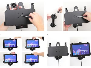 Brodit držiak do auta na Samsung Galaxy Tab Active Pro T540/T545/T547/T547U, s nabíjaním z cig. zapáľ