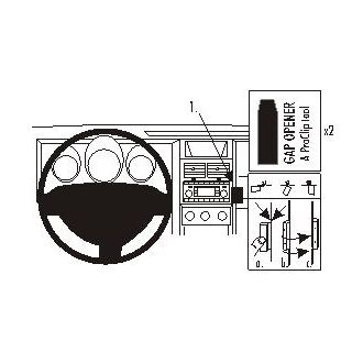 Brodit ProClip montážna konzola pre Dodge Nitro 07-12, na stred