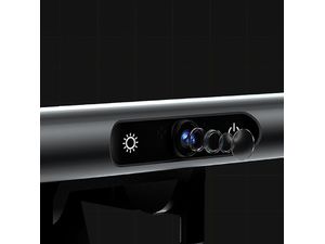 Mobilly S1CAM LED svetlo na kancelársky monitor s webovou kamerou a mikrofónom, čierne