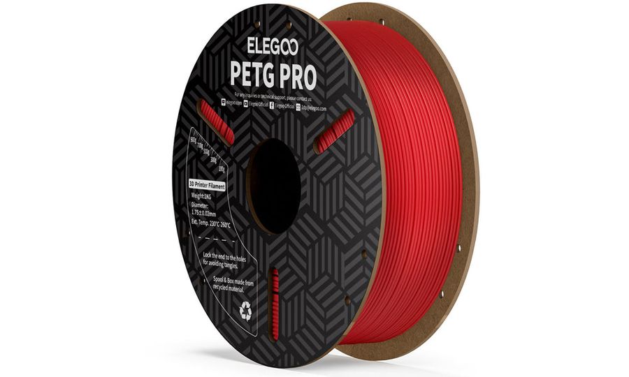 ELEGOO PETG PRO 1.75 1kg Burgundská červená