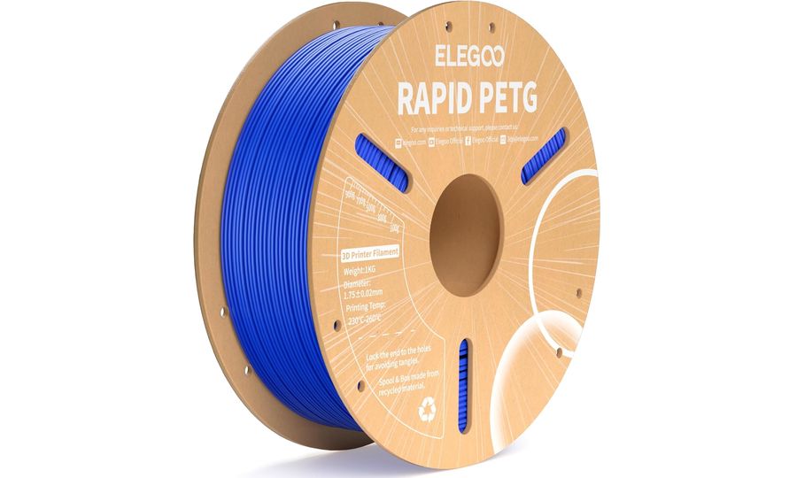 ELEGOO RAPID PETG -1.75mm-1KG-Cardboard Spool-Blue