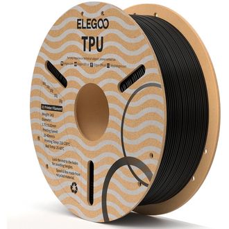 ELEGOO TPU -1.75mm-1KG-Cardboard Spool-Black