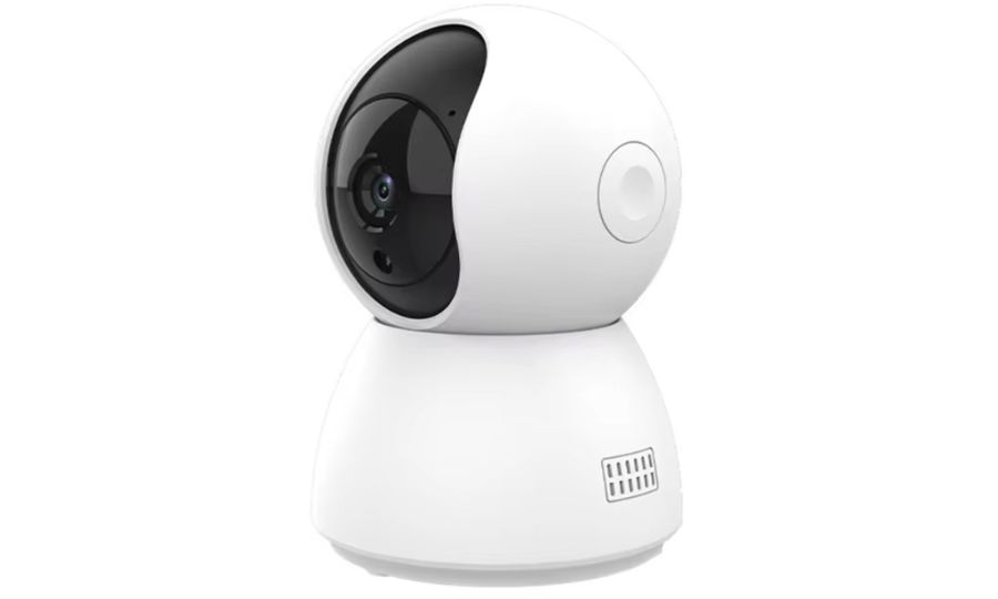 IP kamera s rozlíšením 1920x1080p, podpora karty Micro SD, biela