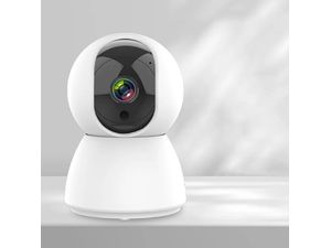 IP kamera s rozlíšením 1920x1080p, podpora karty Micro SD, biela