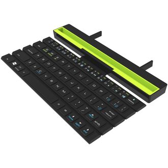 Skladacia bezdrôtová klávesnica pre tablet, s držiakom na tablet