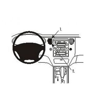 Brodit ProClip montážna konzola pre Hyundai Grandeur 06-11, na stred
