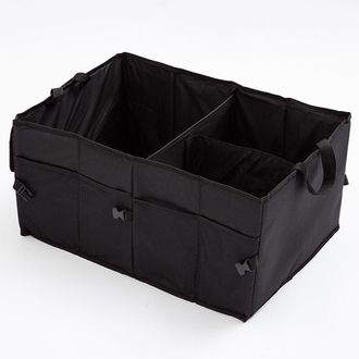 Mobilly organizér do kufra auta, skladací box, čierny