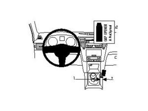 Brodit ProClip montážna konzola pre Subaru Legacy 10-14/Outback 10-14, vpravo na stredový tunel
