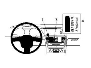Brodit ProClip montážna konzola pre Audi A4 Avant 08-15/A4 Sedan 08-15/A5 07-16/S5 07-17, na stred