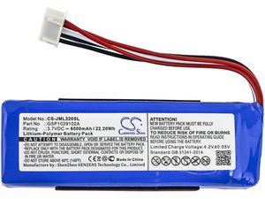 Batérie pre JBL Charge 3 2016 (ekv.GSP1029102A) 6000mAh